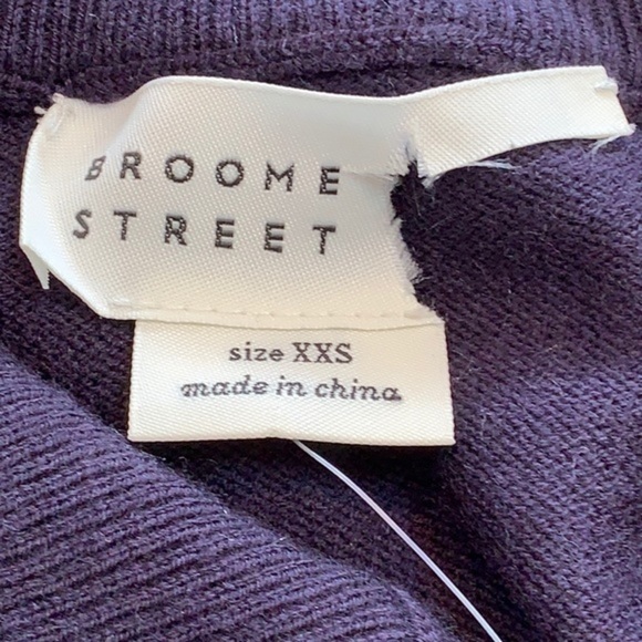 Broome Street Kate Spade Night Sky Mixed-Media Sweater NWOT - Picture 8 of 9